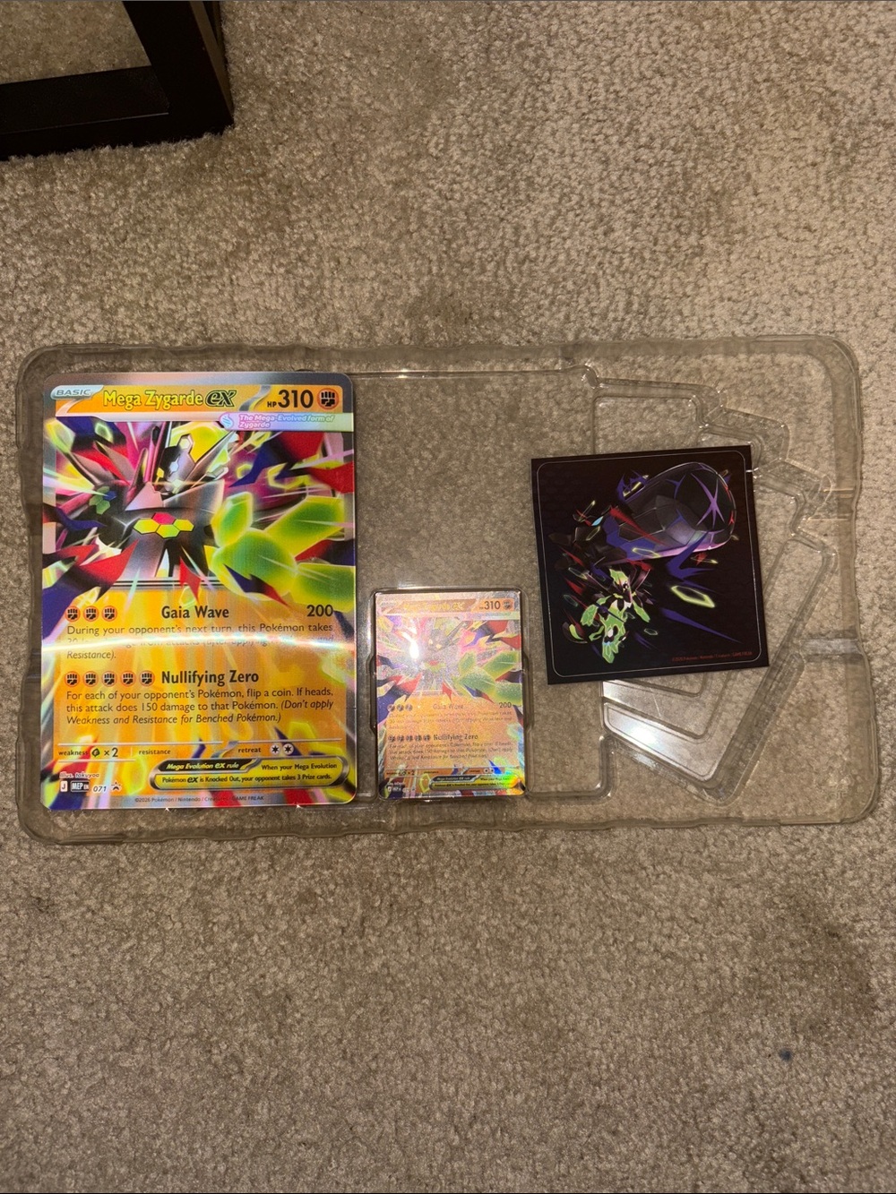 Pokémon Mega Zygarde ex Promo Card + Giant card
